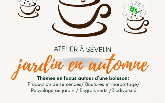 Atelier jardin en automne à Sévelin
