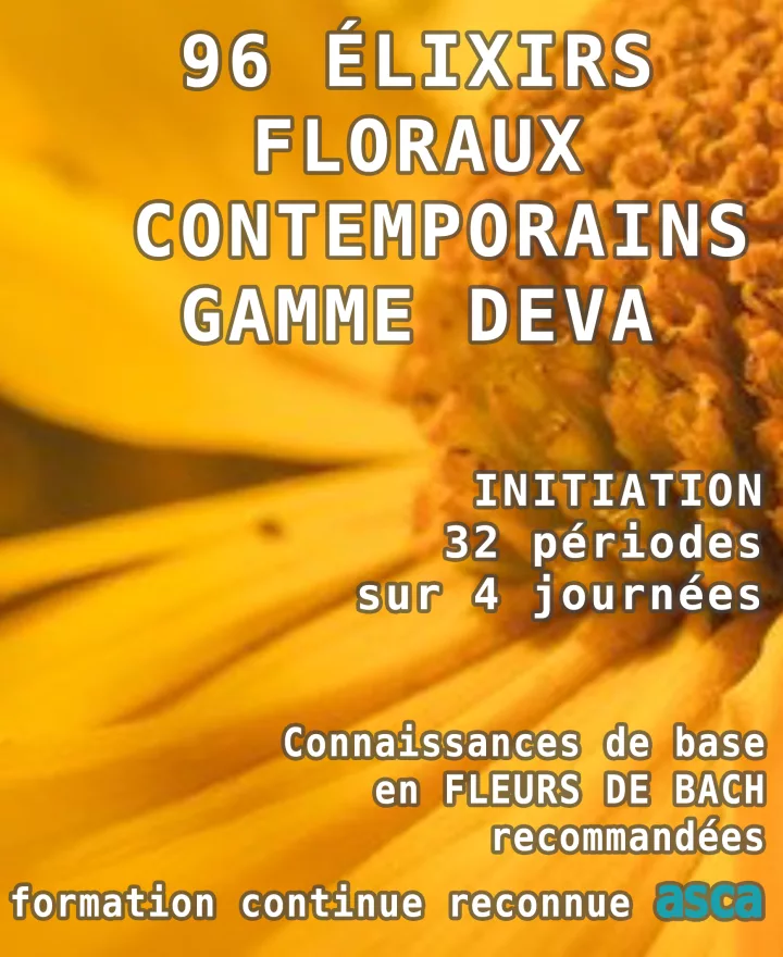 96 élixirs floraux contemporains gamme Deva