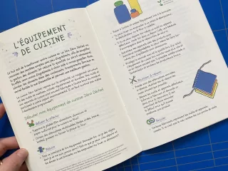 Illustrations et mise en page – carnet de notes ZeroWaste Switzerland
