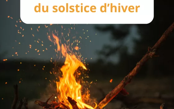 Bain de forêt du solstice d'hiver