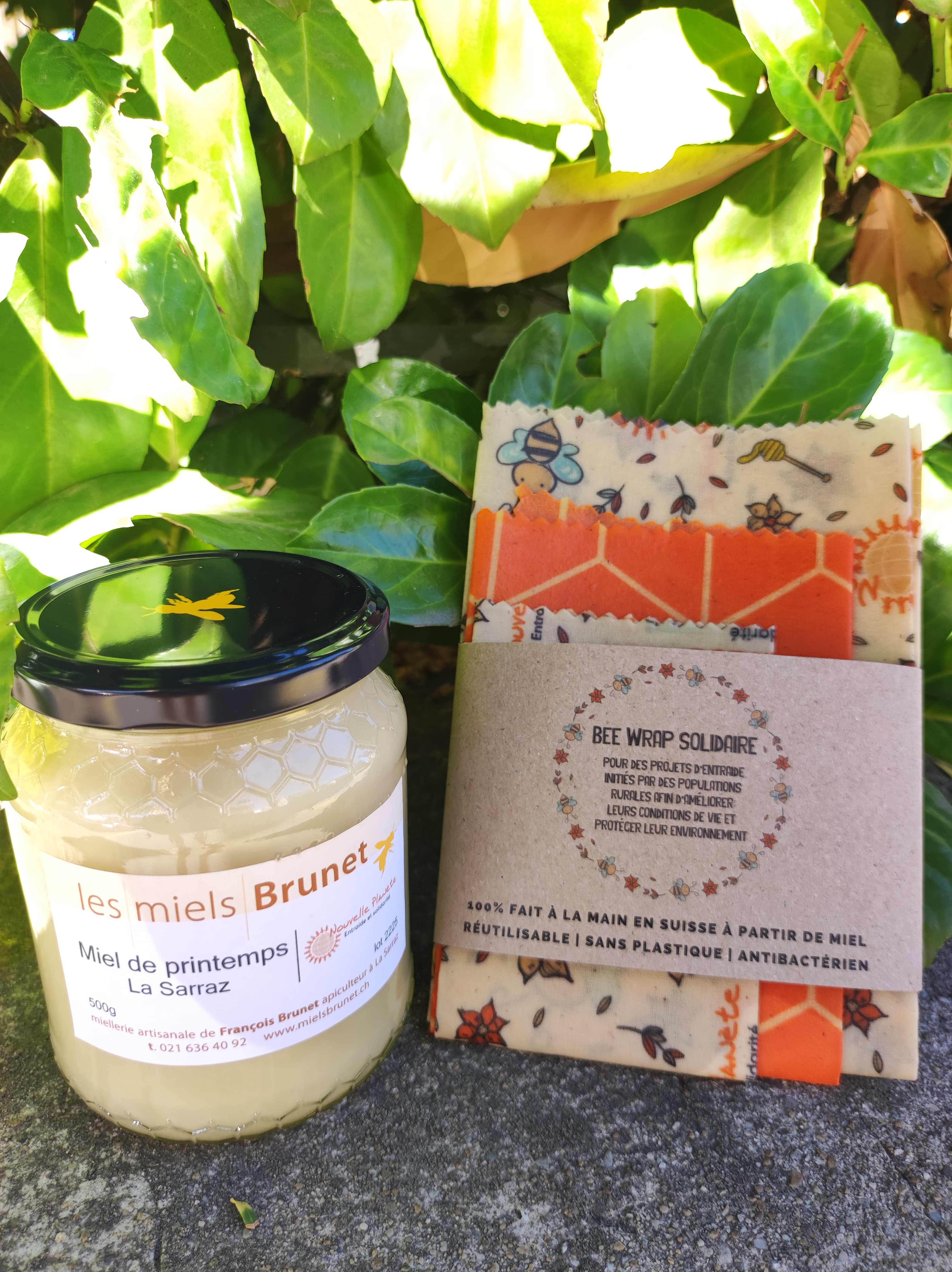 Bee Wraps et miels solidaires